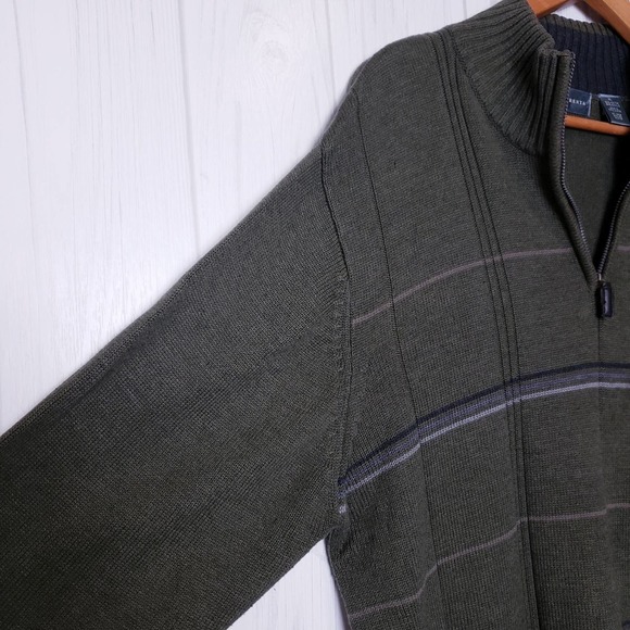 Oscar De La Renta Cotton Blend Knit Zip Sweater - Picture 10 of 13